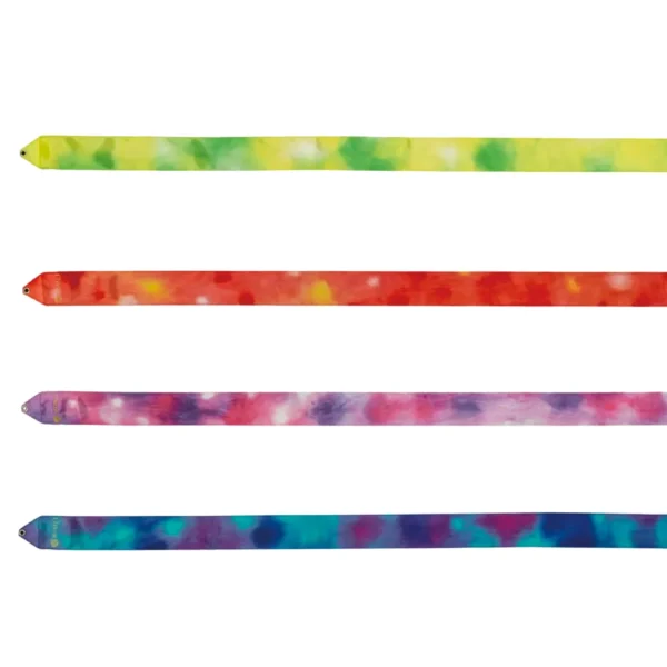 Fita Ginástica Rítmica - Tie Dye - 6m - Selo FIG - Chacott