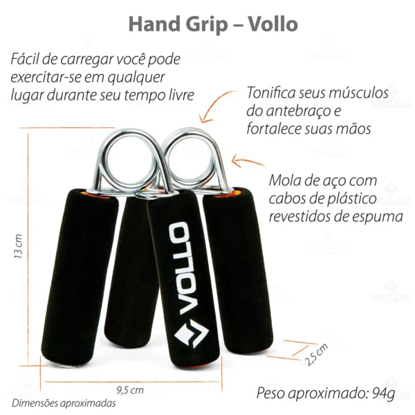 Hand Grip Com Cabo de Espuma - VLS3102 - Vollo Sports - Imagem 4
